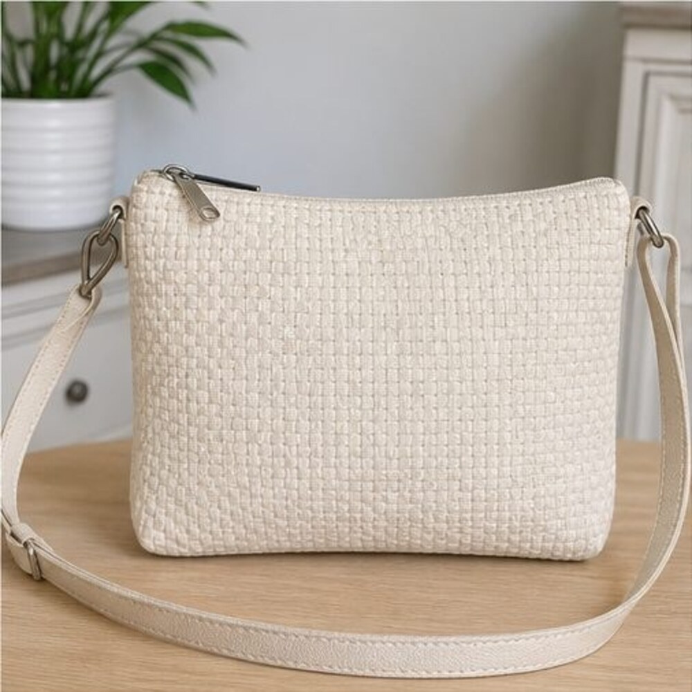 Olive Saffiano Crossbody Bag